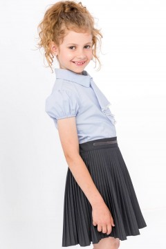 Стильная юбка для девочки Vulpes V-44-21 серый Familiy(фото3)