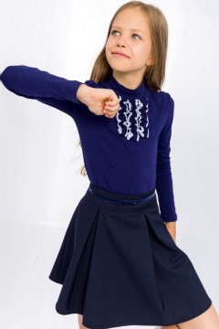 Однотонная юбка для девочки Vulpes V-48-21 синий Familiy