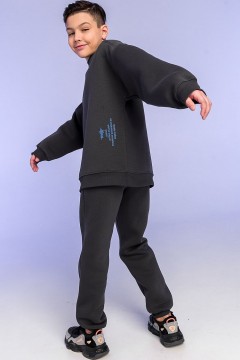 Комфортный костюм для мальчиков 1195/2S22 Vulpes серый Familiy(фото3)