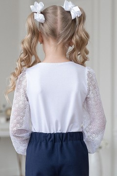 Стильная блузка для девочки ТБ-2209-1 Alolika(фото6)