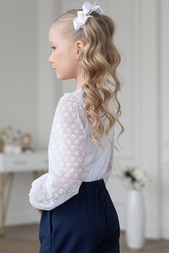 Стильная блузка для девочки ТБ-2209-1 Alolika(фото5)