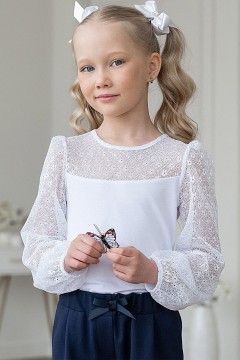 Стильная блузка для девочки ТБ-2209-1 Alolika(фото3)