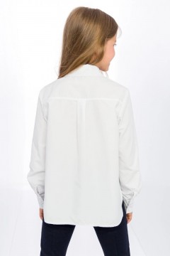Симпатичная блузка для девочки 5032SC22 Vulpes белый Familiy(фото3)
