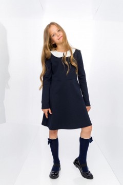 Повседневное платье для девочки 5043SC22 Vulpes синий Familiy(фото2)