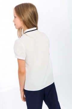 Интересная блузка для девочки 5034SC22 Vulpes белый Familiy(фото4)