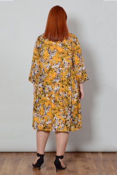 Яркое женское платье 62 размера Avigal(фото4)