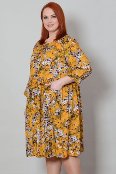Яркое женское платье 62 размера Avigal(фото5)