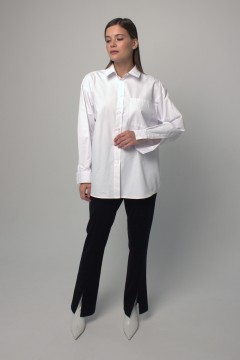 Однотонная женская рубашка Mari-line(фото2)