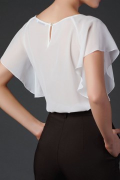 Свободная блуза Аква 52 размера Art-deco(фото2)