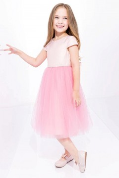 Превосходное платье для девочки 5037AW22 Vulpes розовый Familiy(фото2)