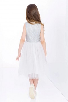 Превосходное платье для девочки 5042AW22 Vulpes серый Familiy(фото2)
