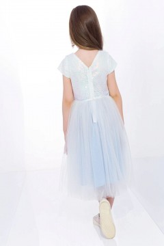 Привлекательное платье для девочки 5034AW22 Vulpes белый Familiy(фото3)