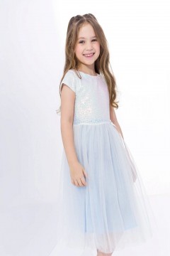 Привлекательное платье для девочки 5034AW22 Vulpes белый Familiy(фото2)