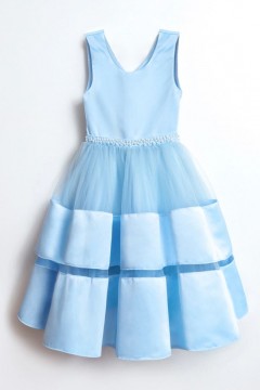 Милое платье для девочки 5028AW22 Vulpes голубой Familiy(фото3)