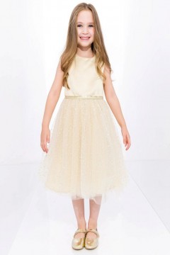 Восхитительное платье для девочки 5033AW22 Vulpes желтый Familiy(фото2)