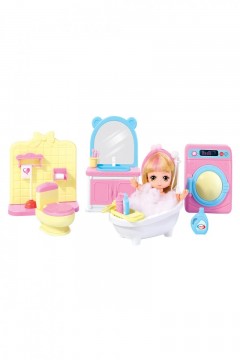 Мебель для куклы, Ванная комната с куклой и аксессуарами, L0733 Familiy(фото2)