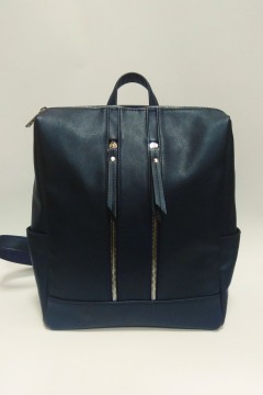 Однотонный женский рюкзак Loco чернильно-синий Chica rica(фото2)