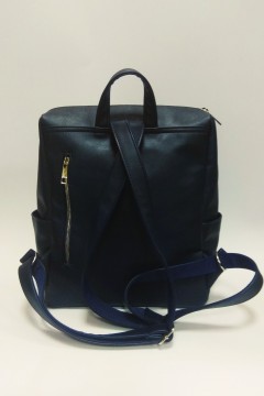 Однотонный женский рюкзак Loco чернильно-синий Chica rica(фото3)