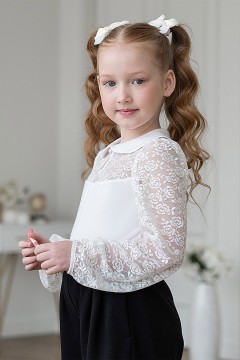 Восхитительная блузка для девочки ТБ-2207-72 Alolika(фото2)