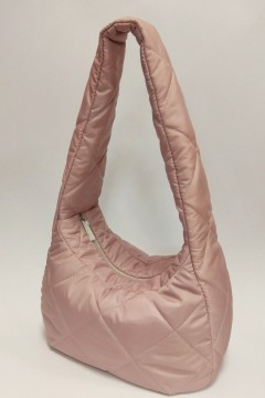 Оригинальная женская сумка Bonya стеганая ткань нежно-розовый Chica rica