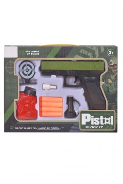 Пистолет механический Glock 2в1 с мягкими и гелевыми (водными) пулями HY119-1D Familiy