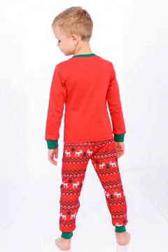 Яркая пижама для мальчика Vulpes 1011/3AWNG-22 красный Familiy(фото4)