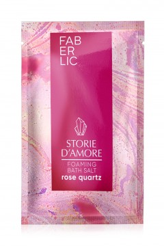 Соль для ванны с пеной Розовый кварц Storie d’Amore Faberlic