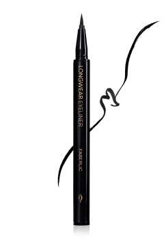 Стойкая подводка-маркер для век Longwear eyeliner, тон черный ультраматовый Faberlic