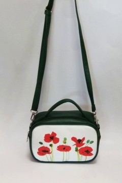 Красивая женская сумка Lola зелёный - Маки Chica rica(фото3)
