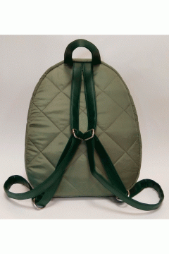 Удобный женский рюкзак Nino зелёный стеганая ткань Chica rica(фото4)