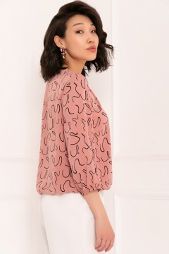 Прекрасная блузка в розовом цвете Bellovera(фото4)