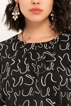 Лаконичная блузка с принтом Bellovera(фото3)
