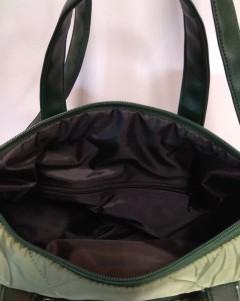 Повседневная женская сумка Marta зеленая стеганая ткань Chica rica(фото5)