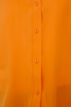 Однотонная рубашка в оранжевом цвете Jetty-plus(фото3)