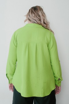 Симпатичная рубашка в зелёном цвете Jetty-plus(фото3)