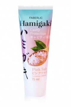 Зубная паста «Защита от кариеса» Розовая соль Hamigaki Faberlic