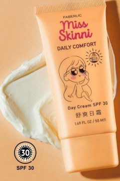 Дневной крем для лица SPF 30 Daily Comfort Miss Skinni Faberlic(фото2)