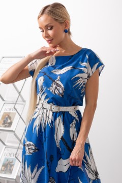 Замечательное платье в цвете электрик Дарья №94 Valentina(фото3)