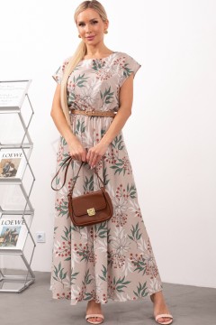 Восхитительное платье в бежевом цвете Дарья №93 Valentina