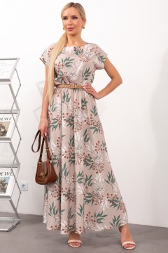 Восхитительное платье в бежевом цвете Дарья №93 Valentina(фото2)