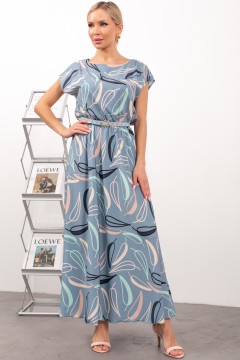 Прекрасное платье в серо-голубом цвете Дарья №92 Valentina
