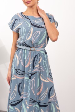 Прекрасное платье в серо-голубом цвете Дарья №92 Valentina(фото3)