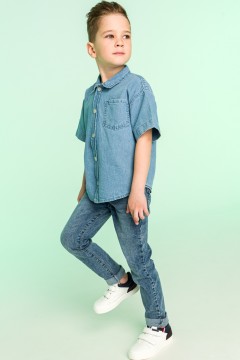Джинсовая рубашка для мальчика FM-17 Vulpes Familiy(фото2)