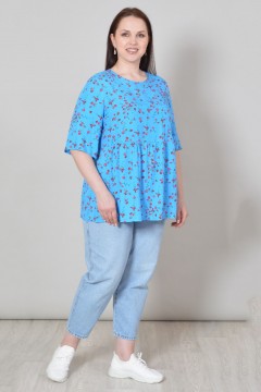 Голубая женская блузка Avigal(фото2)