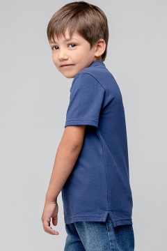 Практичная футболка для мальчика К 302108-1/синий космос джемпер-поло Crockid(фото2)