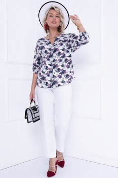 Красивая блузка с цветочным принтом Bellovera(фото2)
