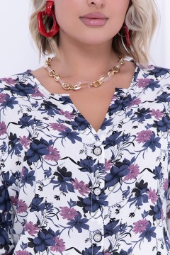 Красивая блузка с цветочным принтом Bellovera(фото3)
