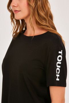 Женская футболка с текстовым принтом Priz(фото3)