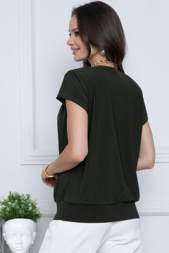 Стильная однотонная блуза Bellovera(фото4)