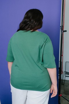 Трикотажная футболка зелёного цвета Jetty-plus(фото3)